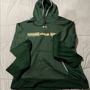 Under Armour UAB Forest Green Hoodie with Yellow Highlights